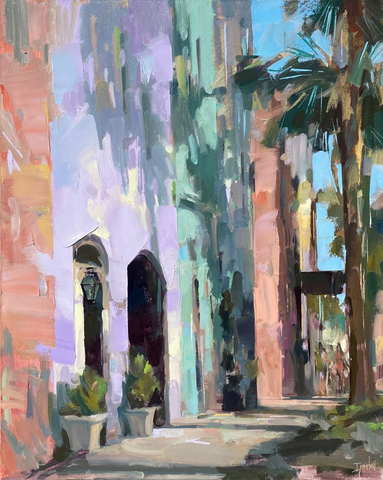 Morning Light on Rainbow Row by Ignat Ignatov at LePrince Galleries