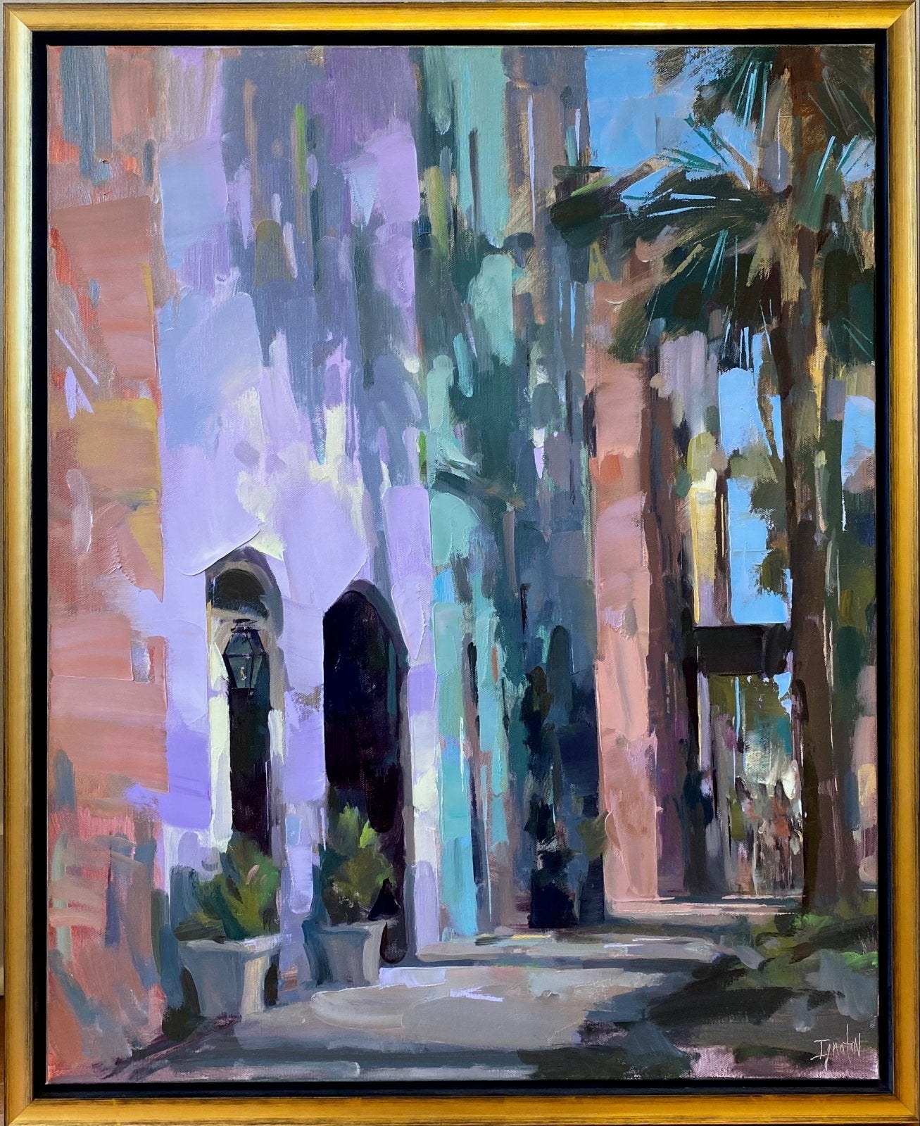 Morning Light on Rainbow Row by Ignat Ignatov at LePrince Galleries