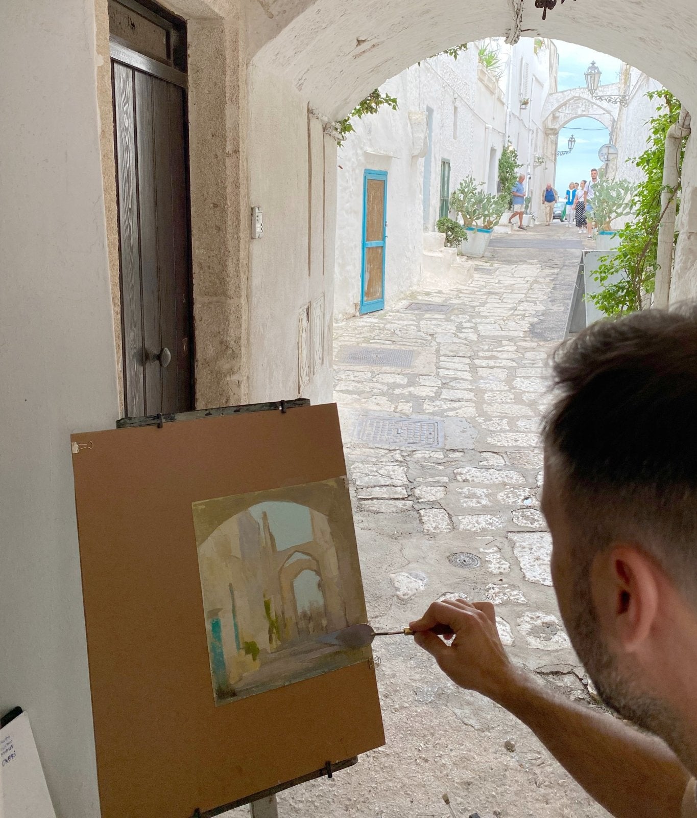 Ostuni Alley, Italy by Ignat Ignatov at LePrince Galleries