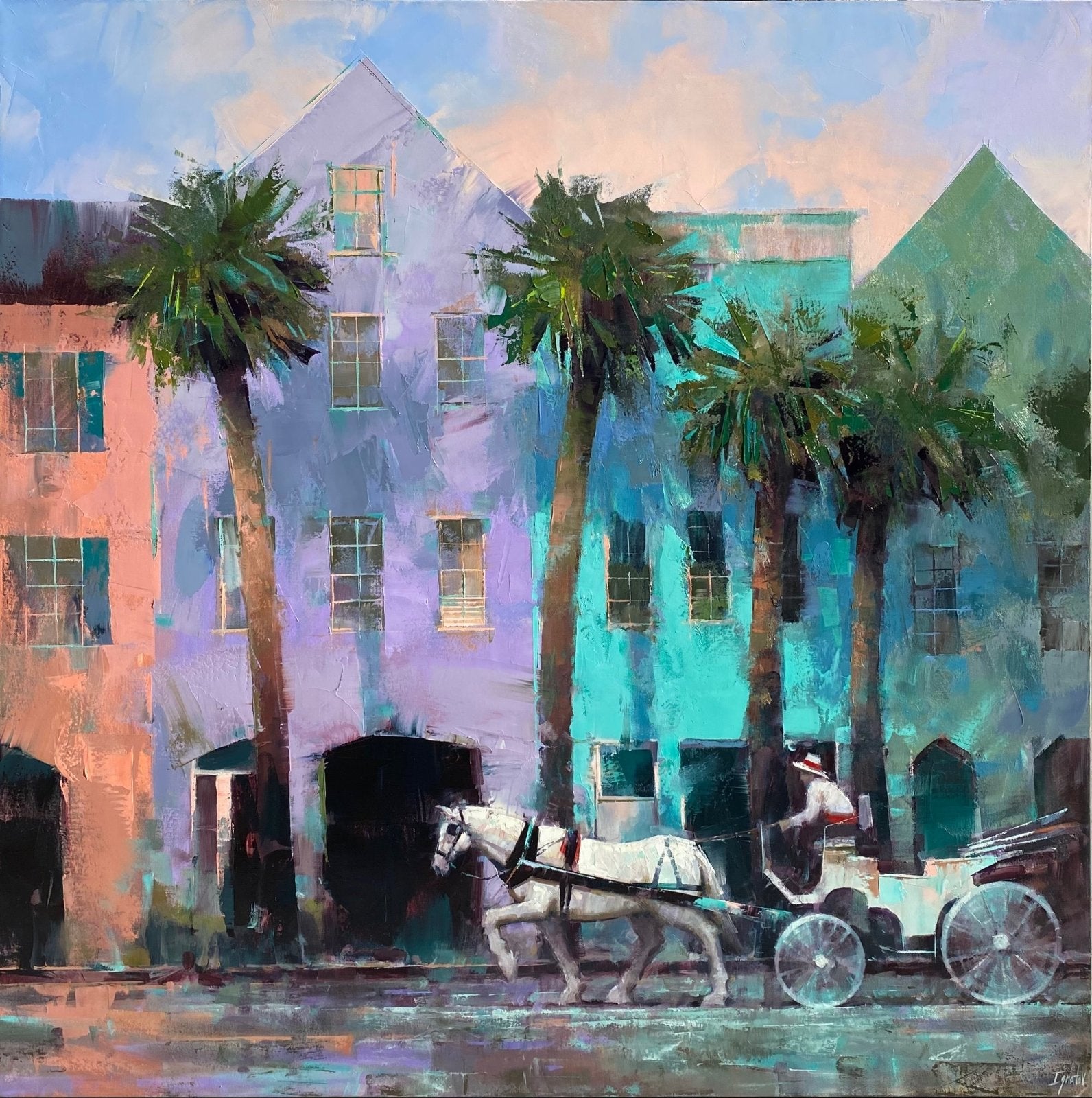 Rainbow Row by Ignat Ignatov at LePrince Galleries