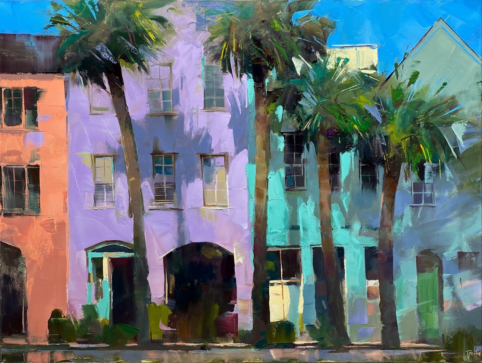 Rainbow Row Colors by Ignat Ignatov at LePrince Galleries