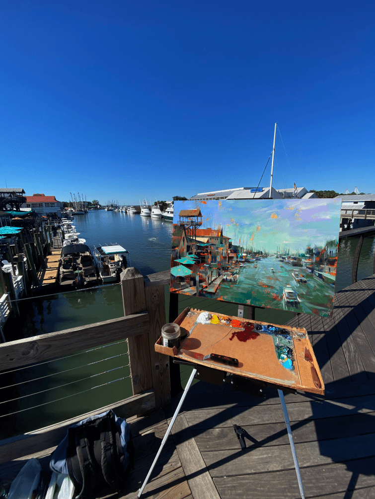 Saturday at Shem Creek by Ignat Ignatov at LePrince Galleries