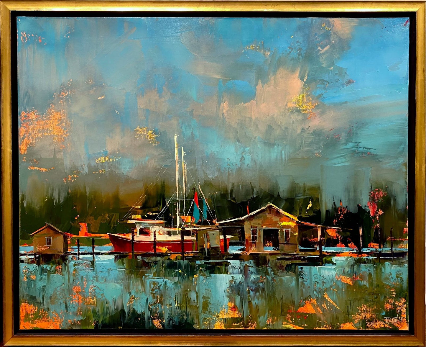 Shem Creek Docks by Ignat Ignatov at LePrince Galleries