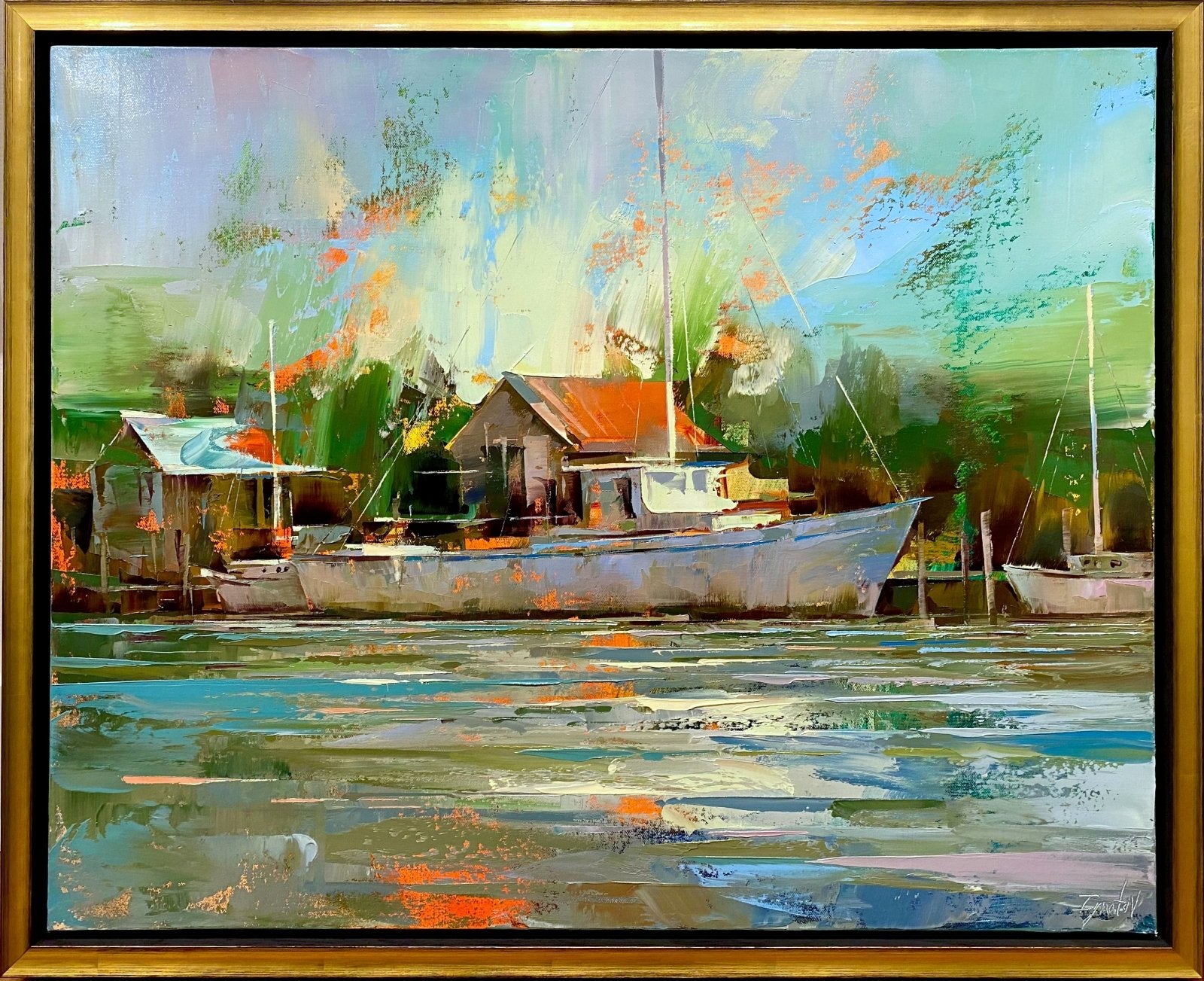 Shem Creek Sunrise by Ignat Ignatov at LePrince Galleries