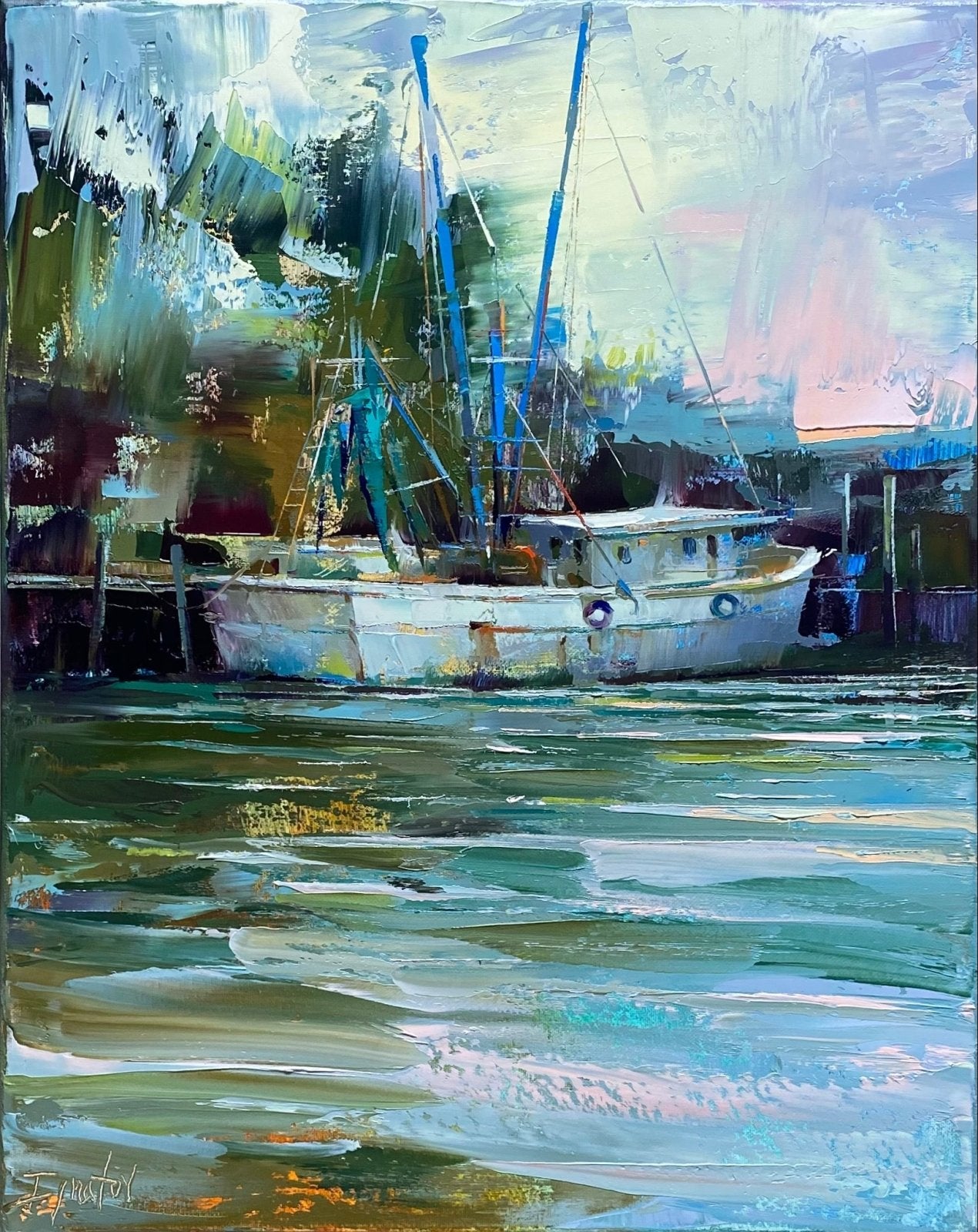 Shem Creek Visit by Ignat Ignatov at LePrince Galleries