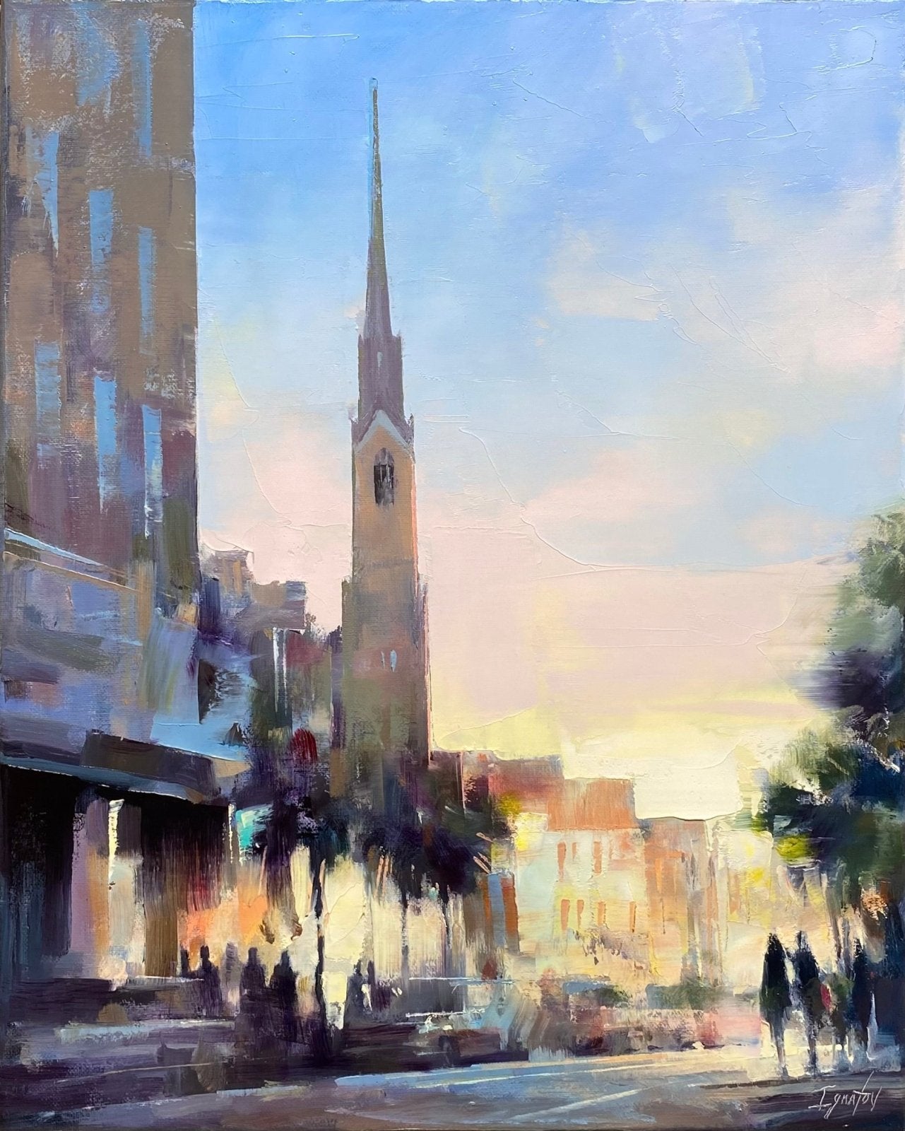 St. Mathew's Cityscape by Ignat Ignatov at LePrince Galleries