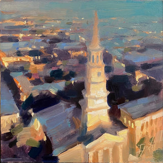 St. Phillip's Nocturne, Study by Ignat Ignatov at LePrince Galleries