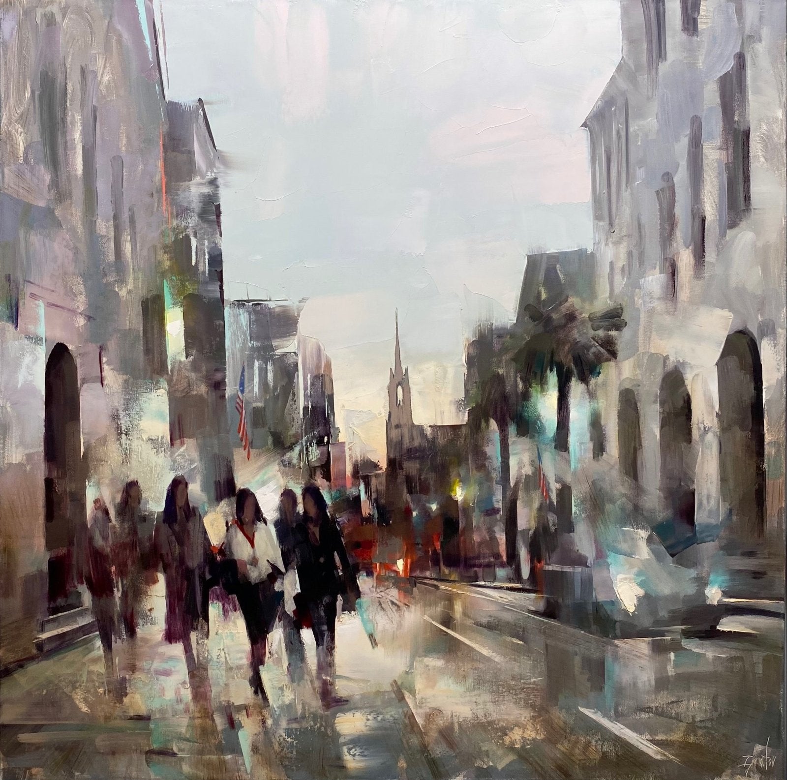 Strolling Four Corners of Law by Ignat Ignatov at LePrince Galleries