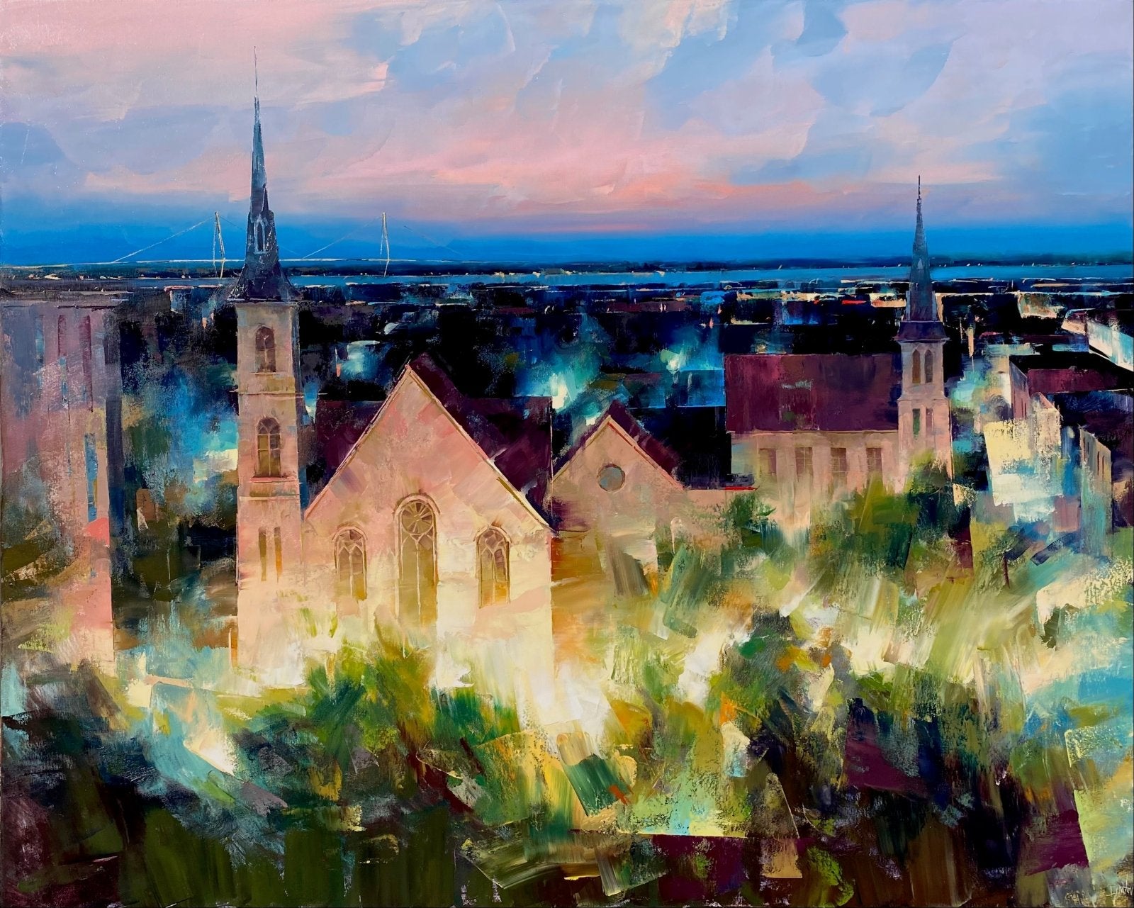 View from Marion Square by Ignat Ignatov at LePrince Galleries