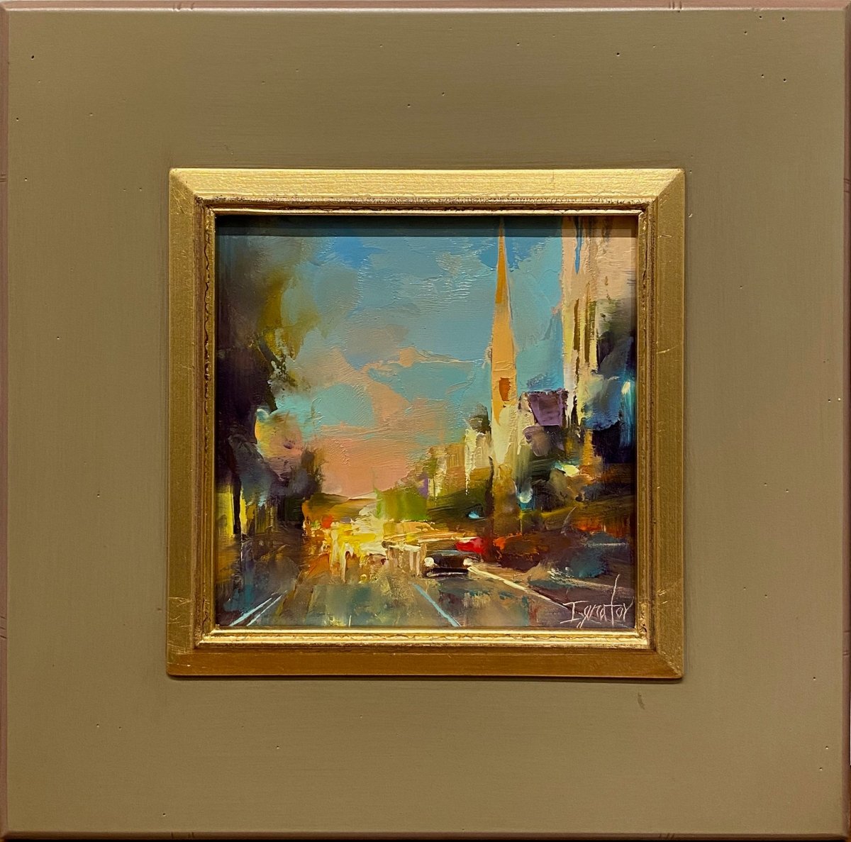 Downtown Lights, Study by Ignat Ignatov at LePrince Galleries