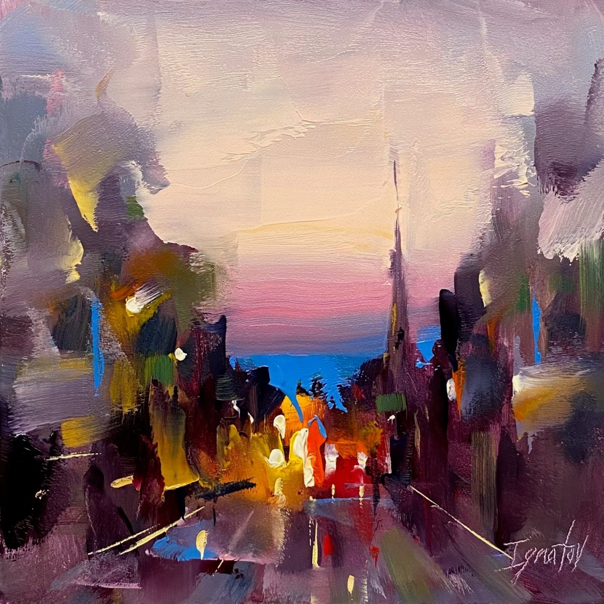 Dusk Lights Study by Ignat Ignatov at LePrince Galleries