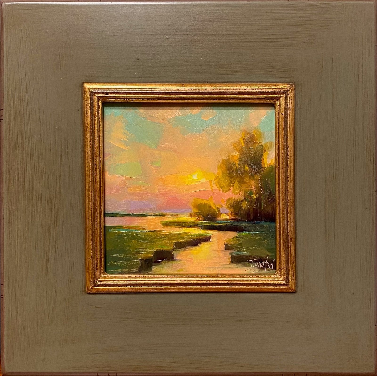 Evening by the River, study by Ignat Ignatov at LePrince Galleries