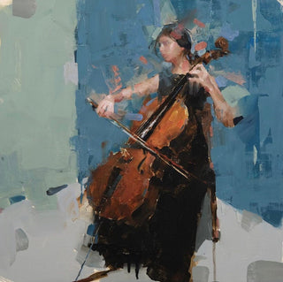 Cellist by Jacob Dhein at LePrince Galleries