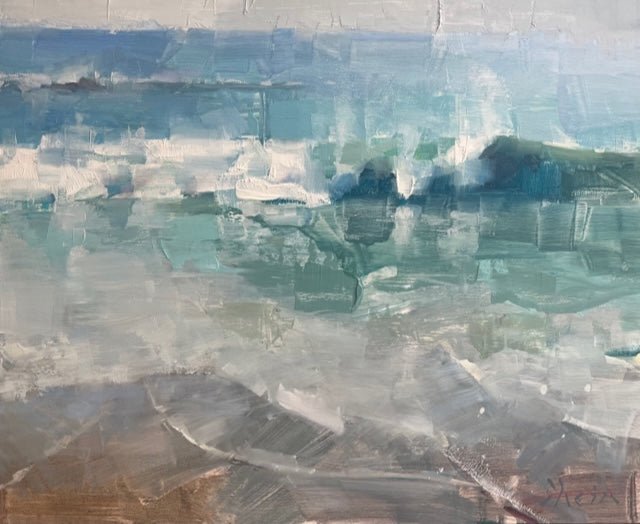 Seascape in Turquoise II by Jacob Dhein at LePrince Galleries