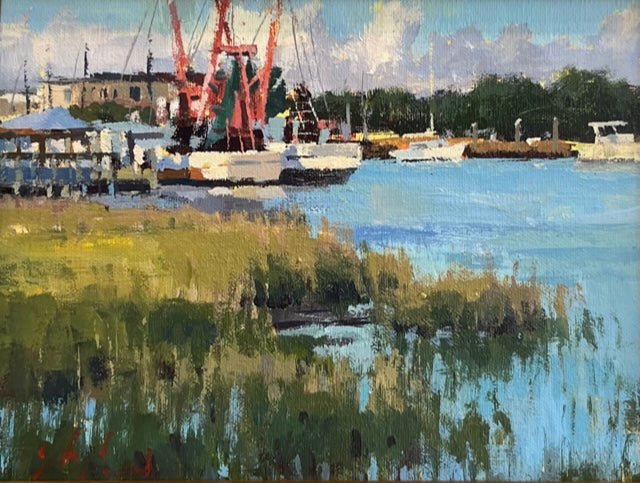 Shem Creek by John Poon at LePrince Galleries