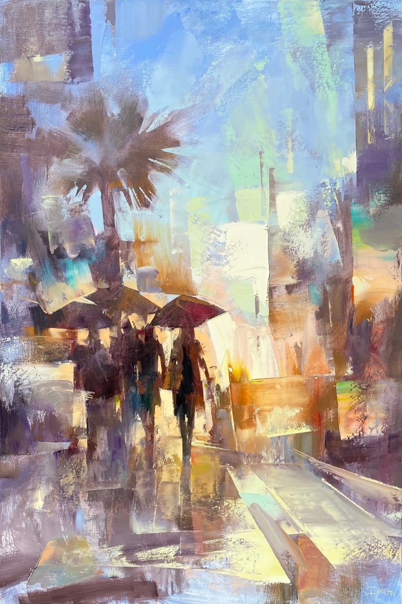 King Street in the Rain by Ignat Ignatov at LePrince Galleries