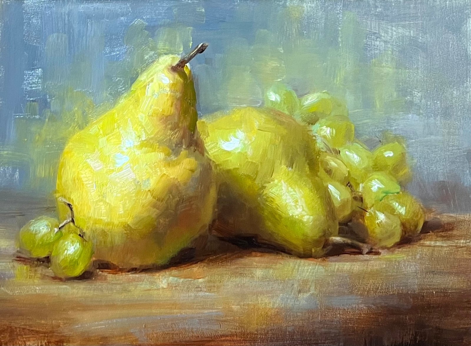 Pears and Green Grapes by LePrince Charleston Art Galleries on King Street at LePrince Galleries