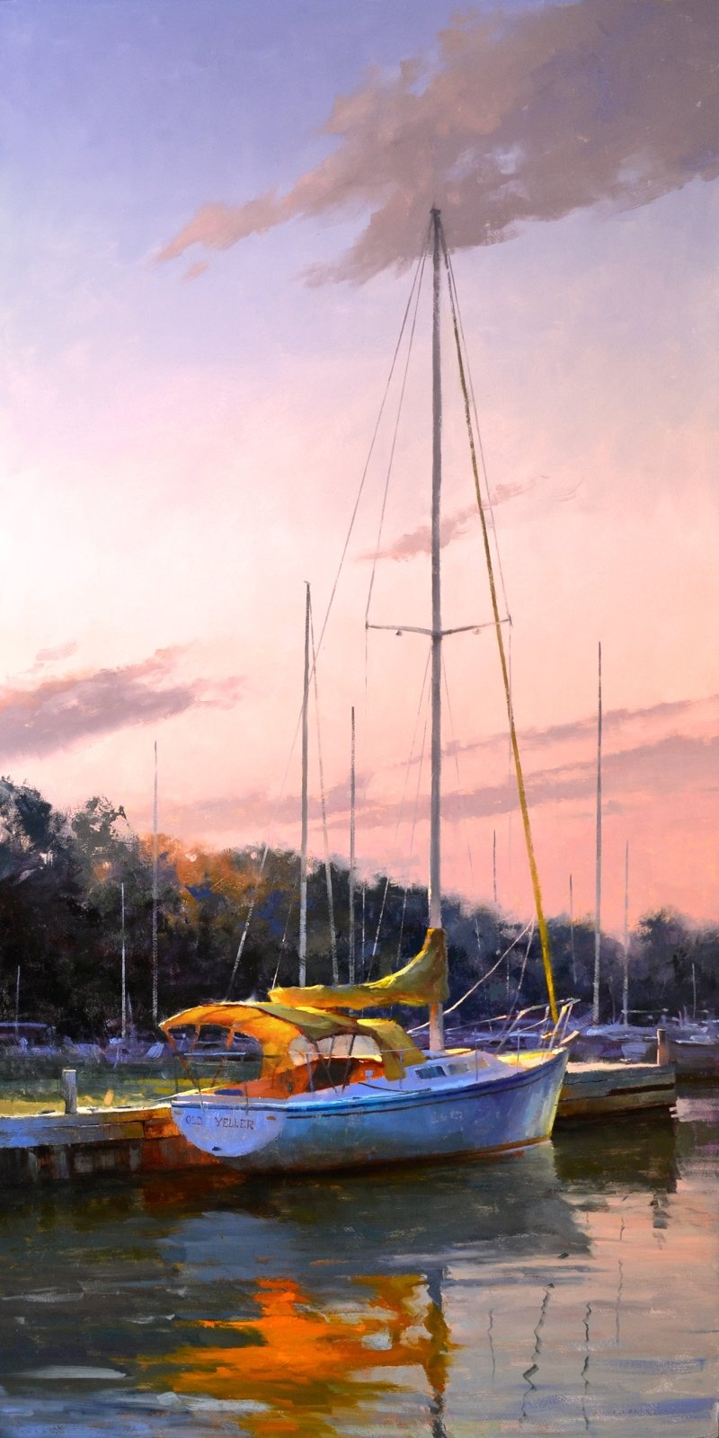 Itsy Bitsy Teenie Weenie Yellow Canvas Boat Bimini by Marc Anderson at LePrince Galleries