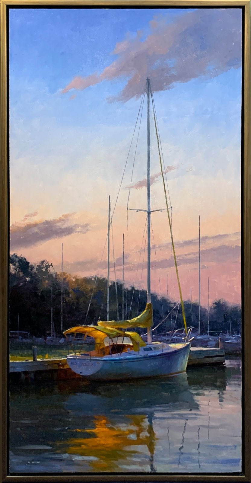 Itsy Bitsy Teenie Weenie Yellow Canvas Boat Bimini by Marc Anderson at LePrince Galleries