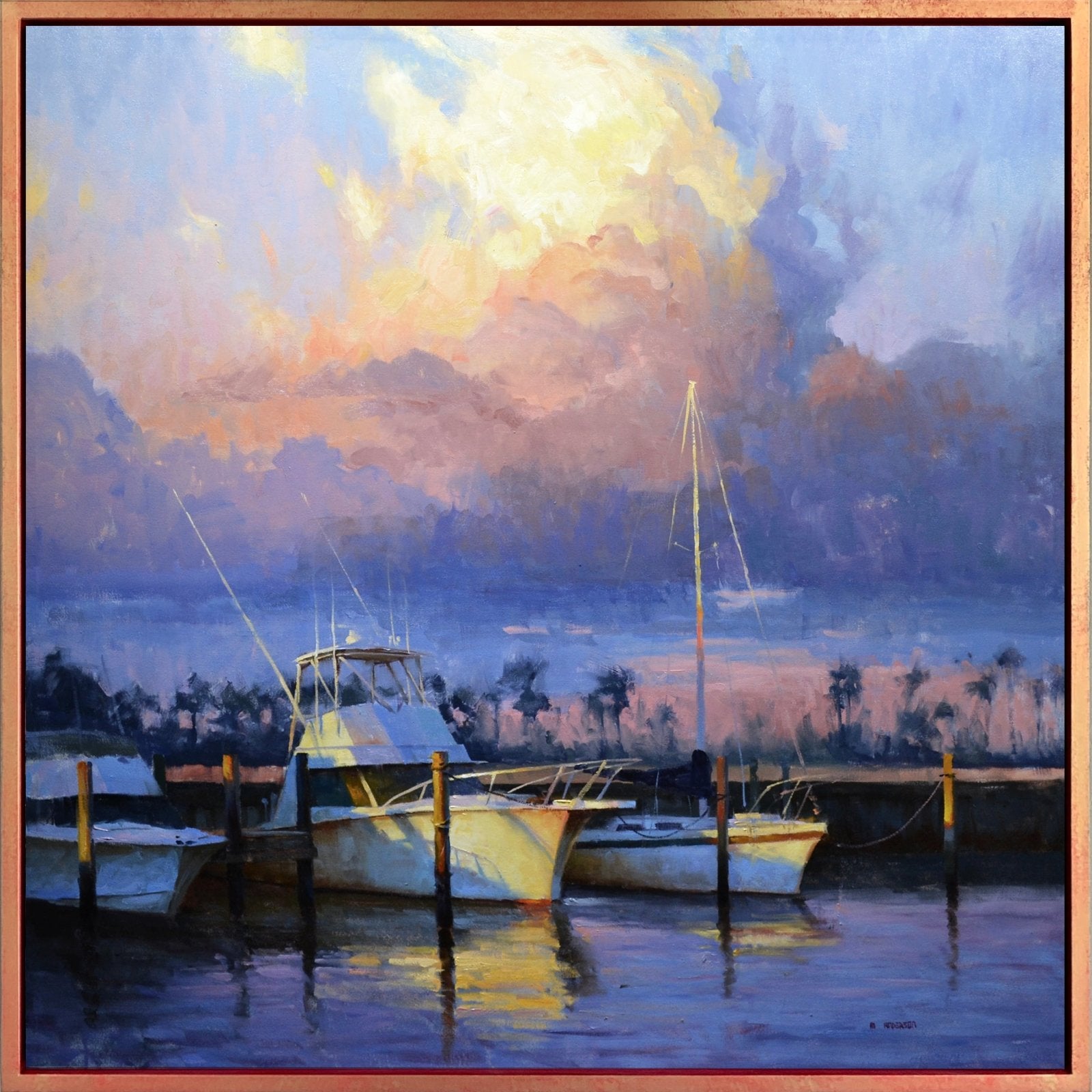 Marina Morning by Marc Anderson at LePrince Galleries