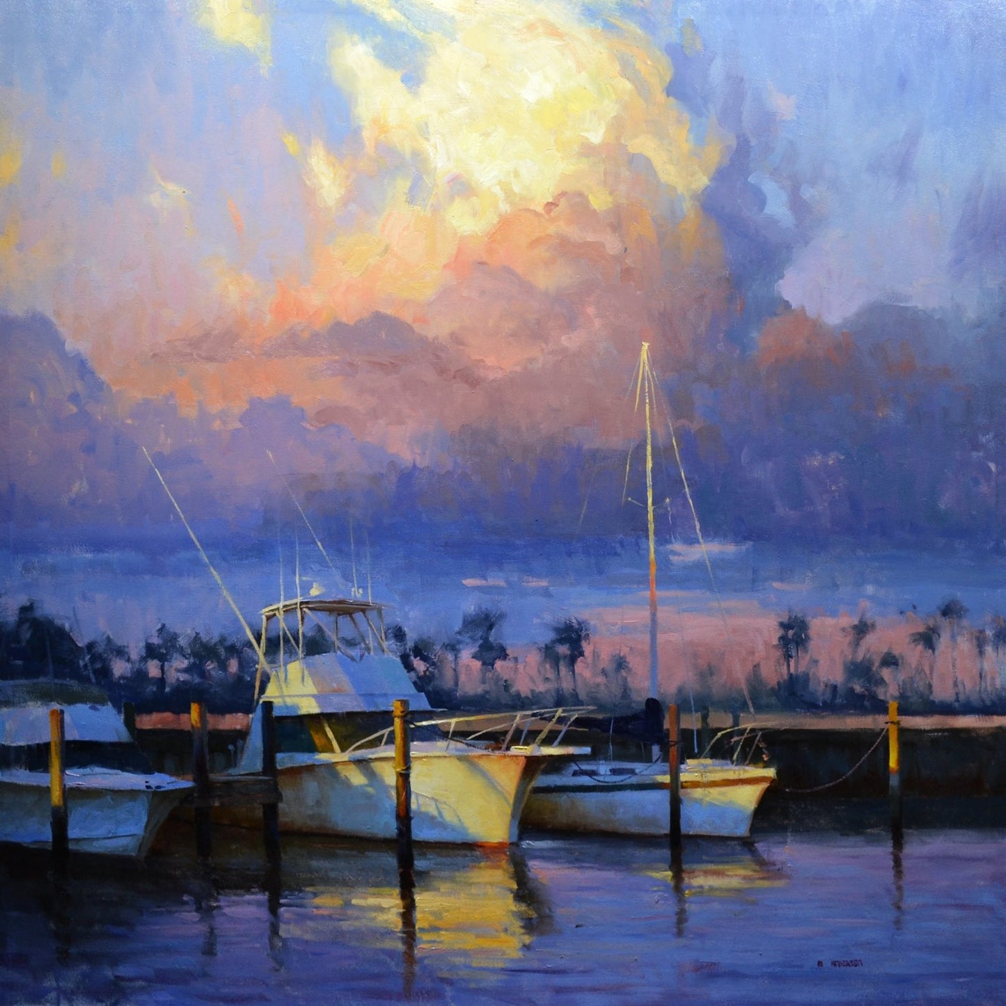 Marina Morning by Marc Anderson at LePrince Galleries