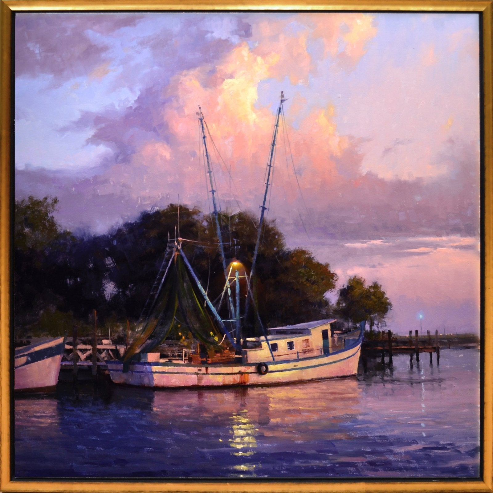 Shem Creek Night Light by Marc Anderson at LePrince Galleries