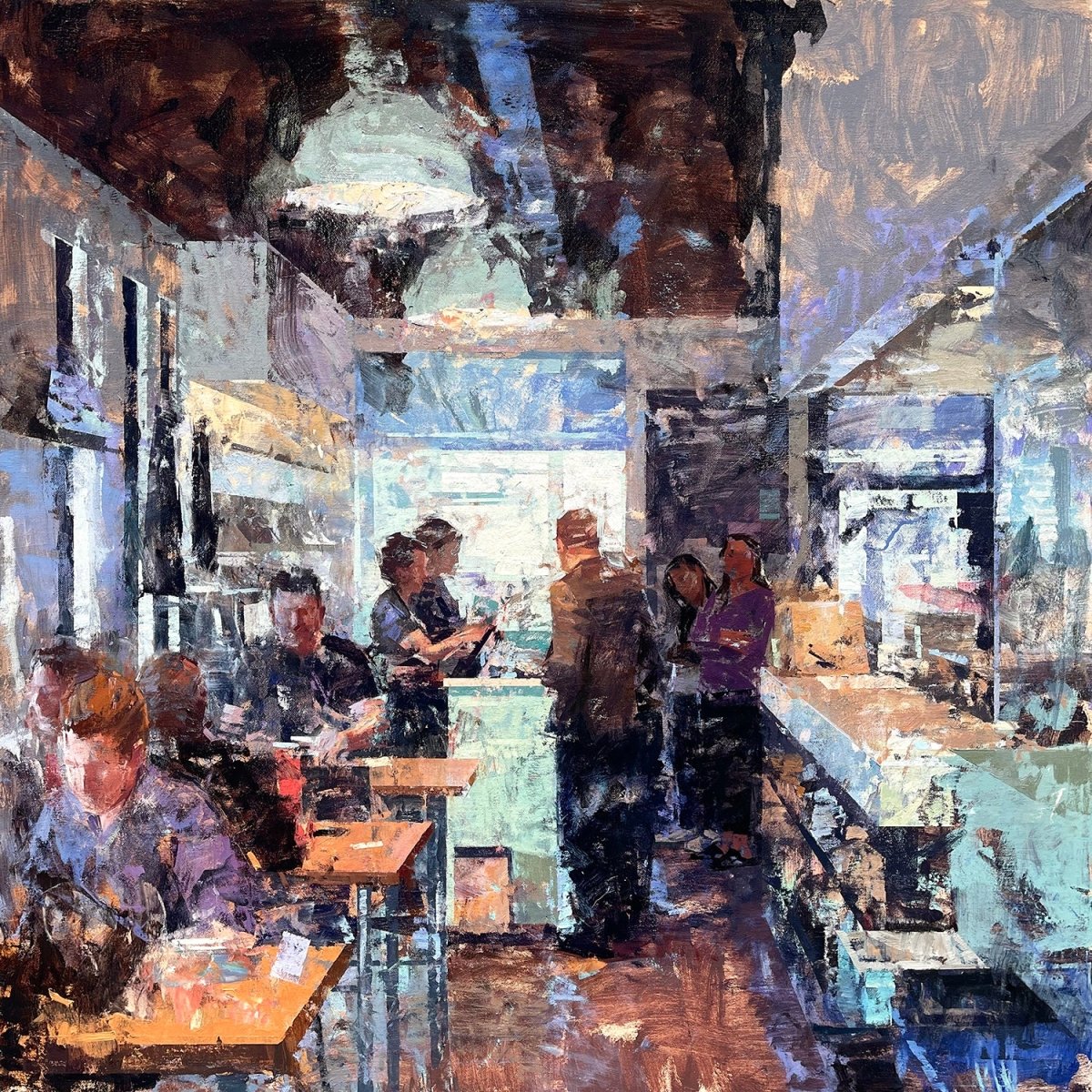 Cafe Cadence by Mark Bailey at LePrince Galleries