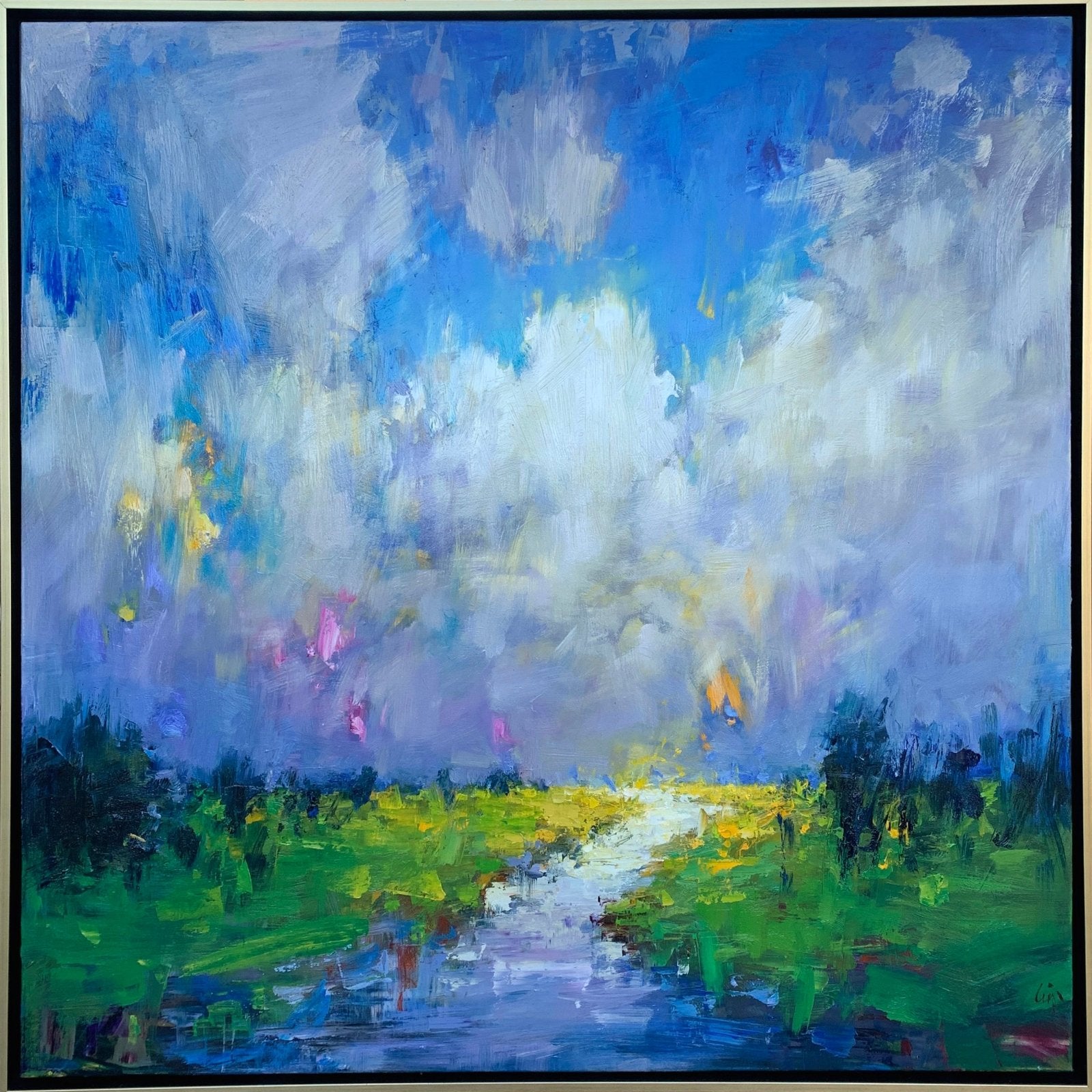 Clouds Over Wetland by Ning Lee at LePrince Galleries