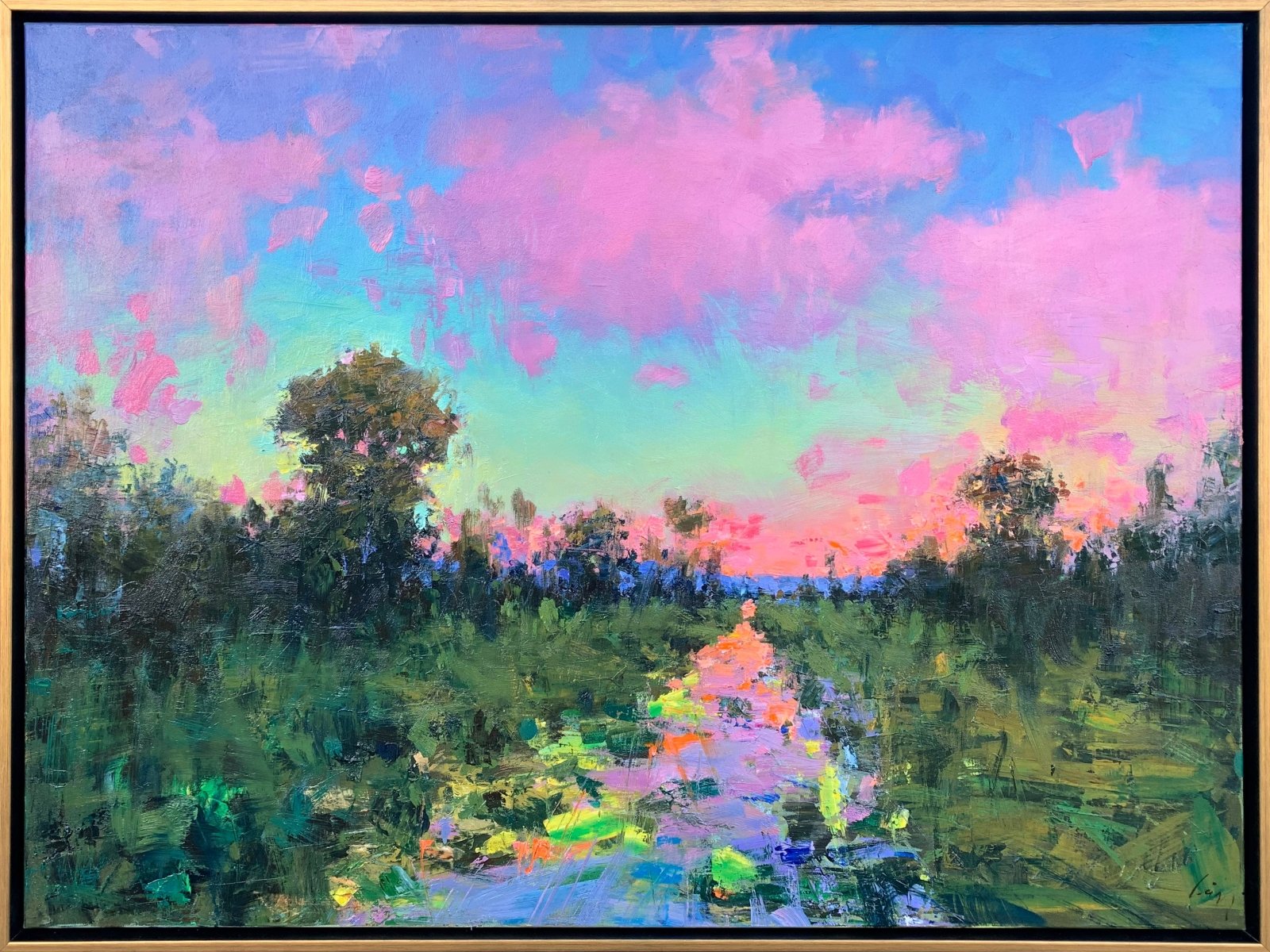 Dusk at Pine Creek by Ning Lee at LePrince Galleries