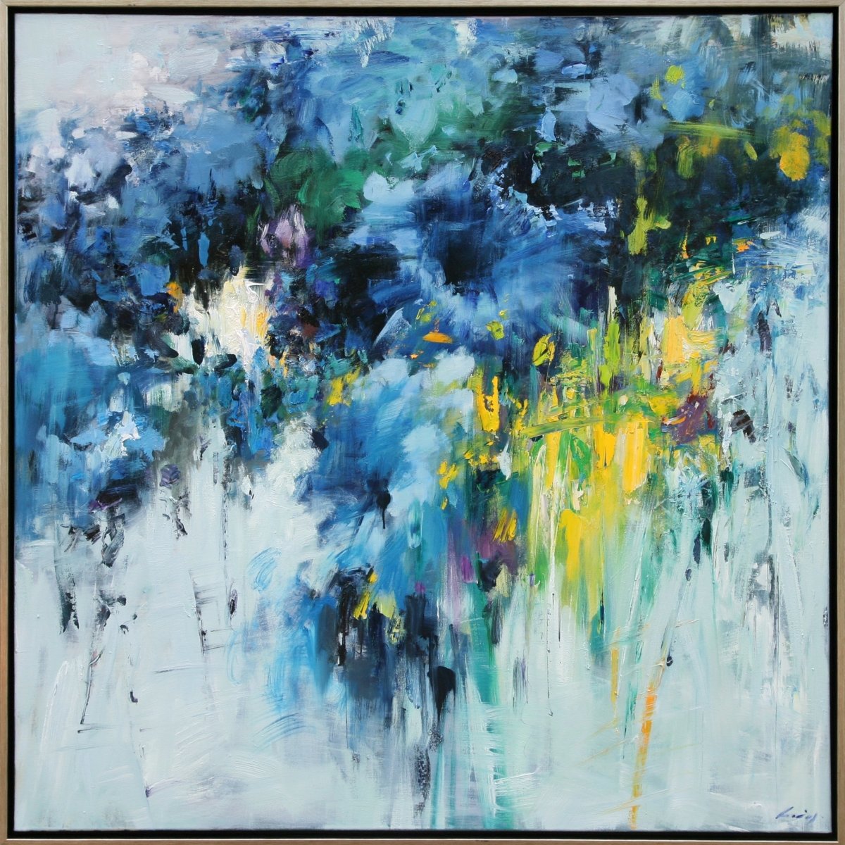 Blue Lotus by Ning Lee at LePrince Galleries