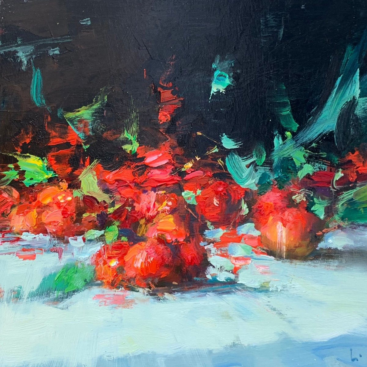 Crabapples #4 by Ning Lee at LePrince Galleries