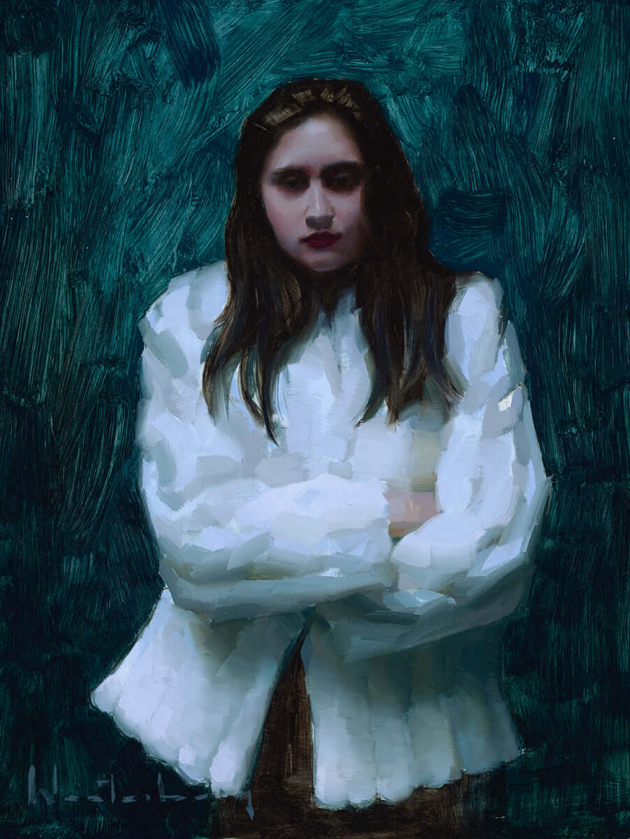 A Study in Green, Blue, and White by Aaron Westerberg at LePrince Galleries