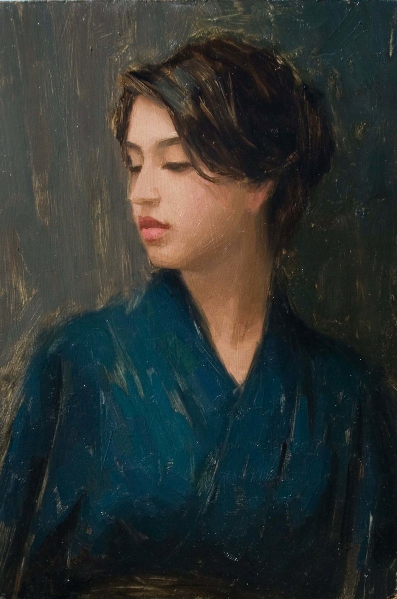 Lynda in Blur Kimono by Aaron Westerberg at LePrince Galleries