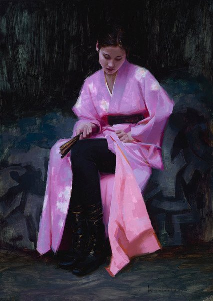 Pink Kimono by Aaron Westerberg at LePrince Galleries