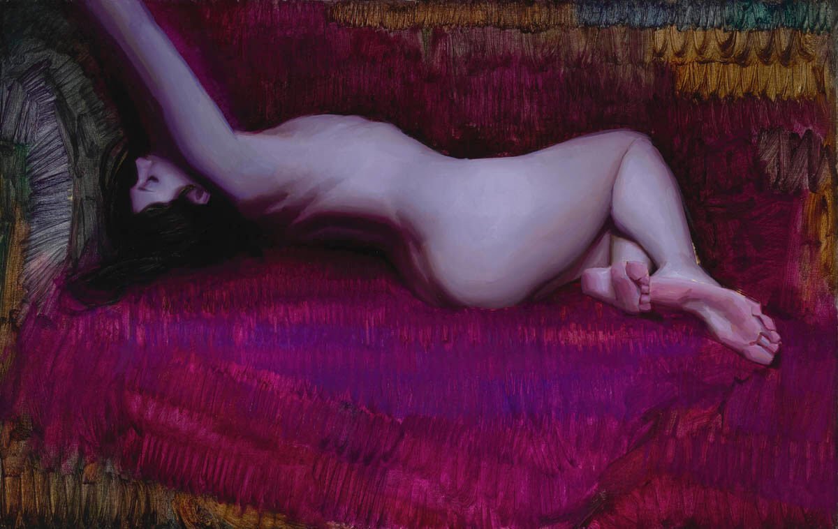 Repose in Red Purple by Aaron Westerberg at LePrince Galleries