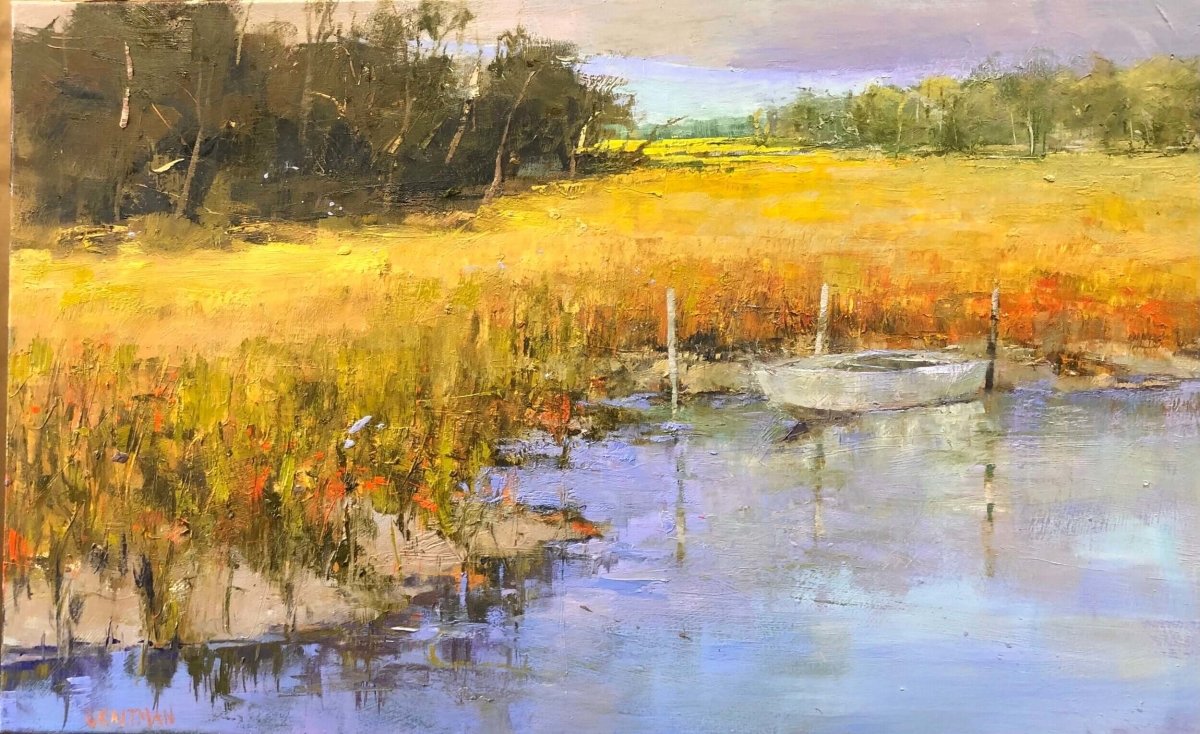 Winter Mooring by Andy Braitman at LePrince Galleries