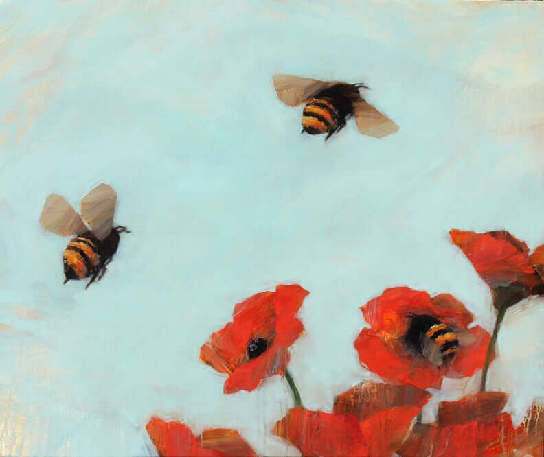 bees 1-26 by Angie Renfro at LePrince Galleries