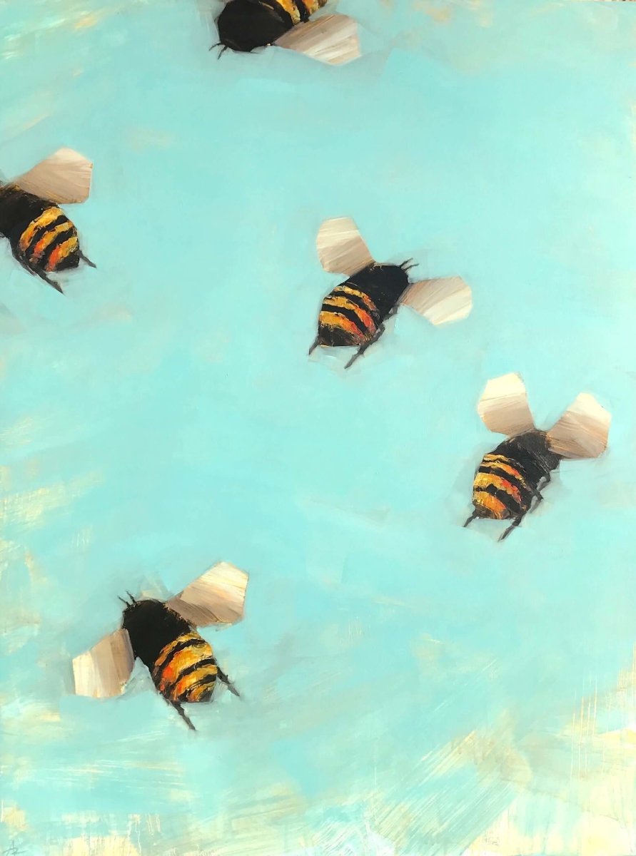Bees 1-68 by Angie Renfro at LePrince Galleries