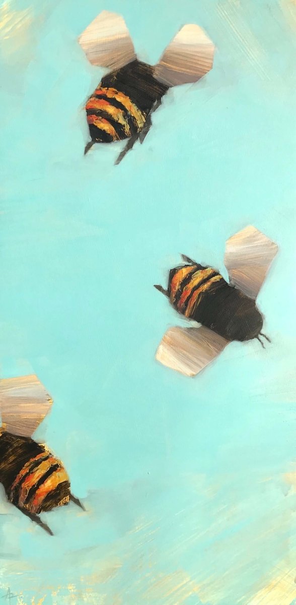 Bees 1-69 by Angie Renfro at LePrince Galleries