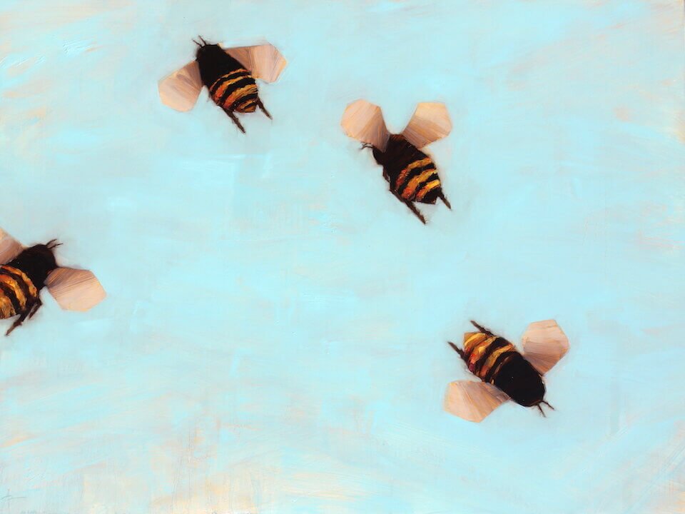 Bees 1-93 by Angie Renfro at LePrince Galleries