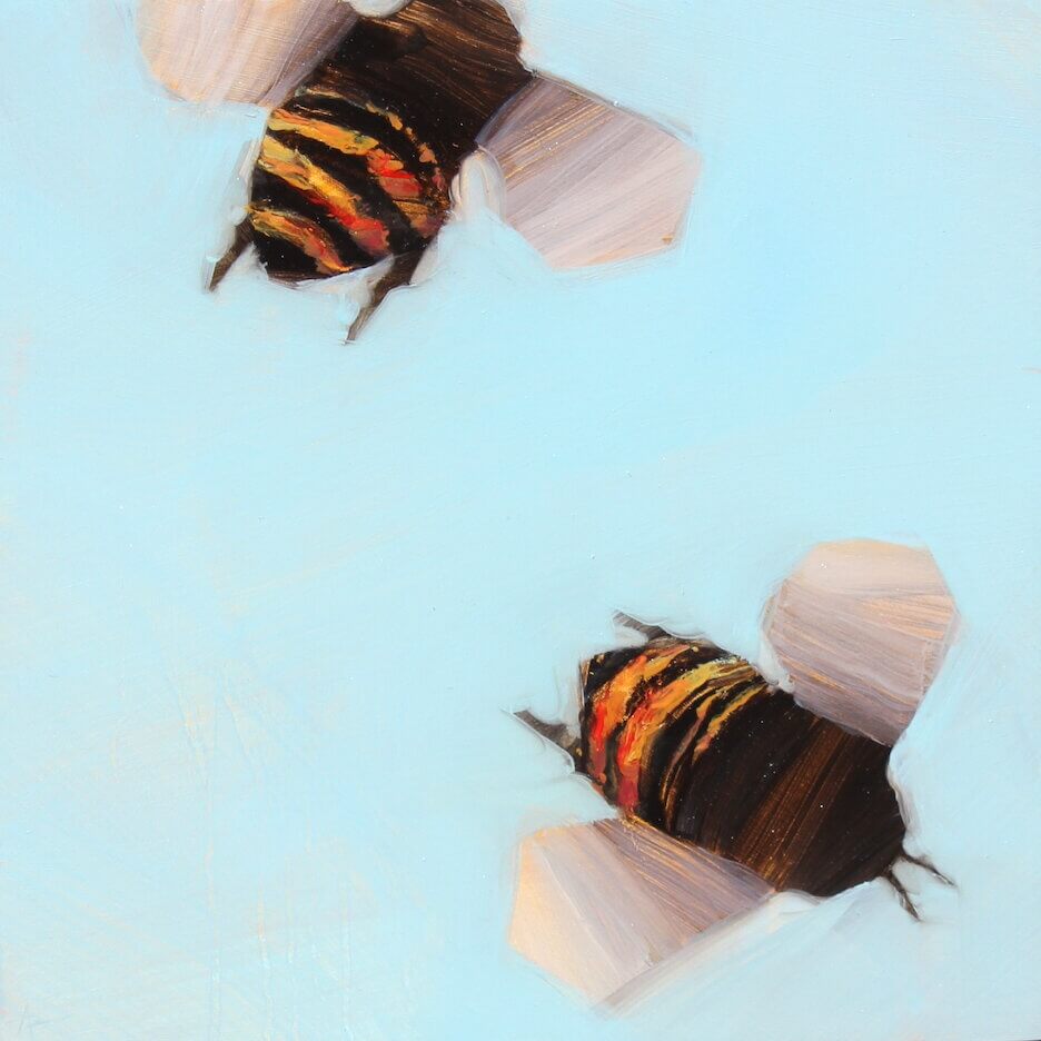 Bees 2-09 by Angie Renfro at LePrince Galleries