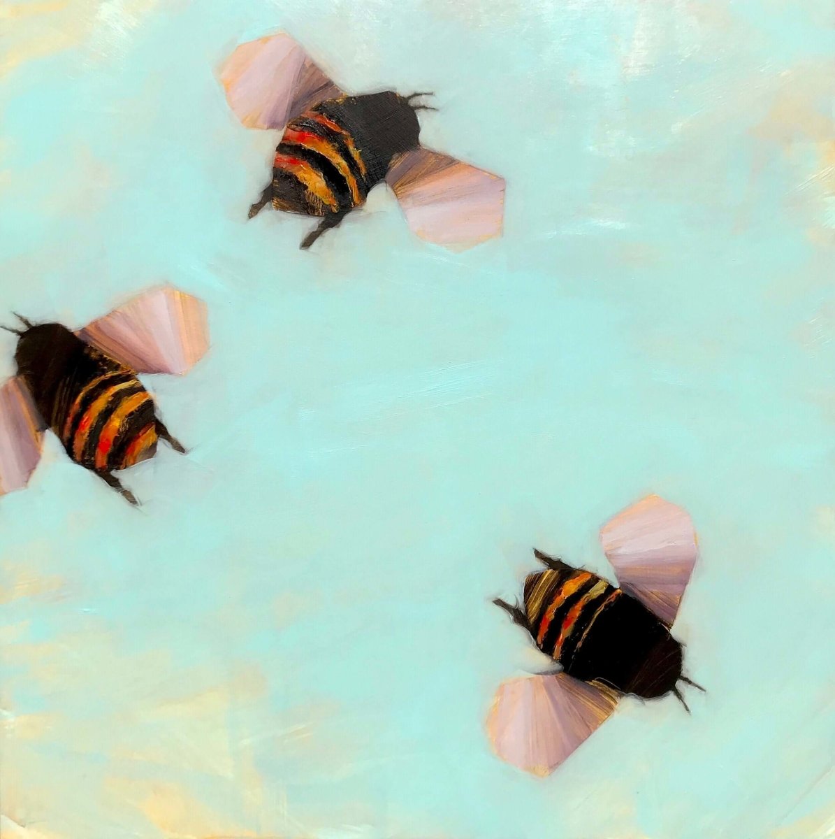 Bees 2-26 by Angie Renfro at LePrince Galleries