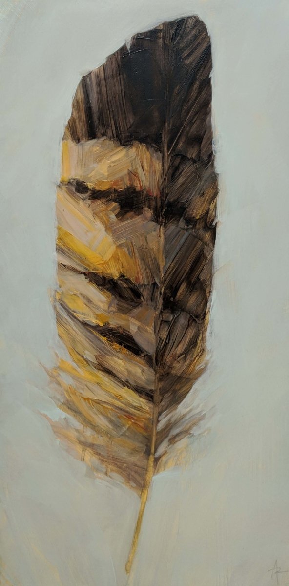 feather: hawk by Angie Renfro at LePrince Galleries