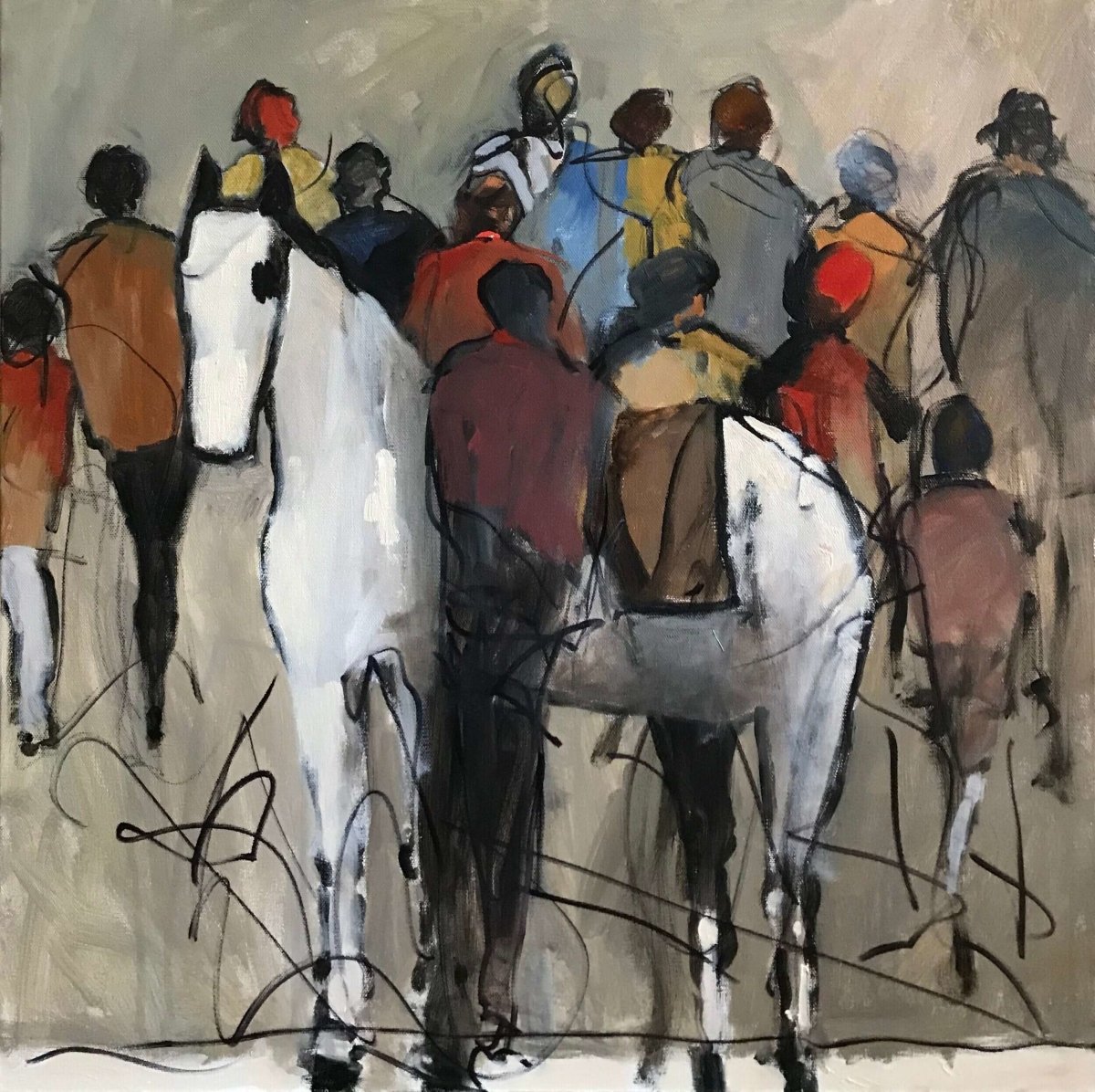 Gathered With Our Horse by Betsy Havens at LePrince Galleries