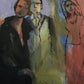 Two Sisters and their Dad by Betsy Havens at LePrince Galleries