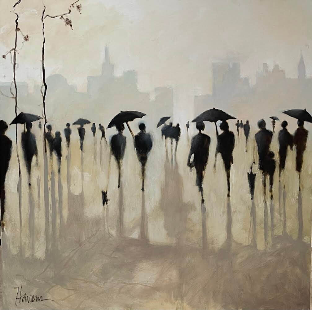 Umbrella Fête by Betsy Havens at LePrince Galleries