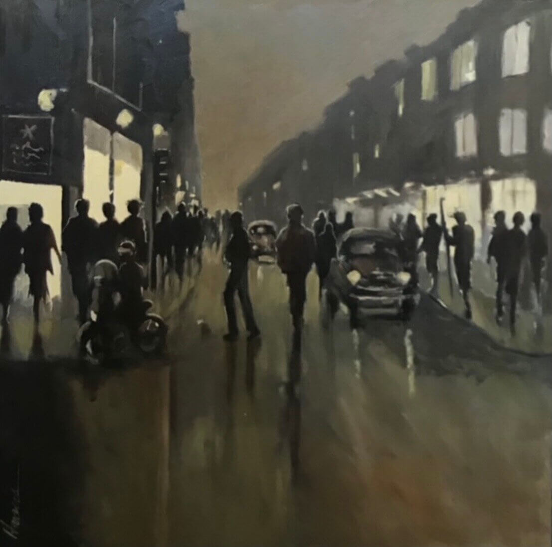 Urban Night Life by Betsy Havens at LePrince Galleries