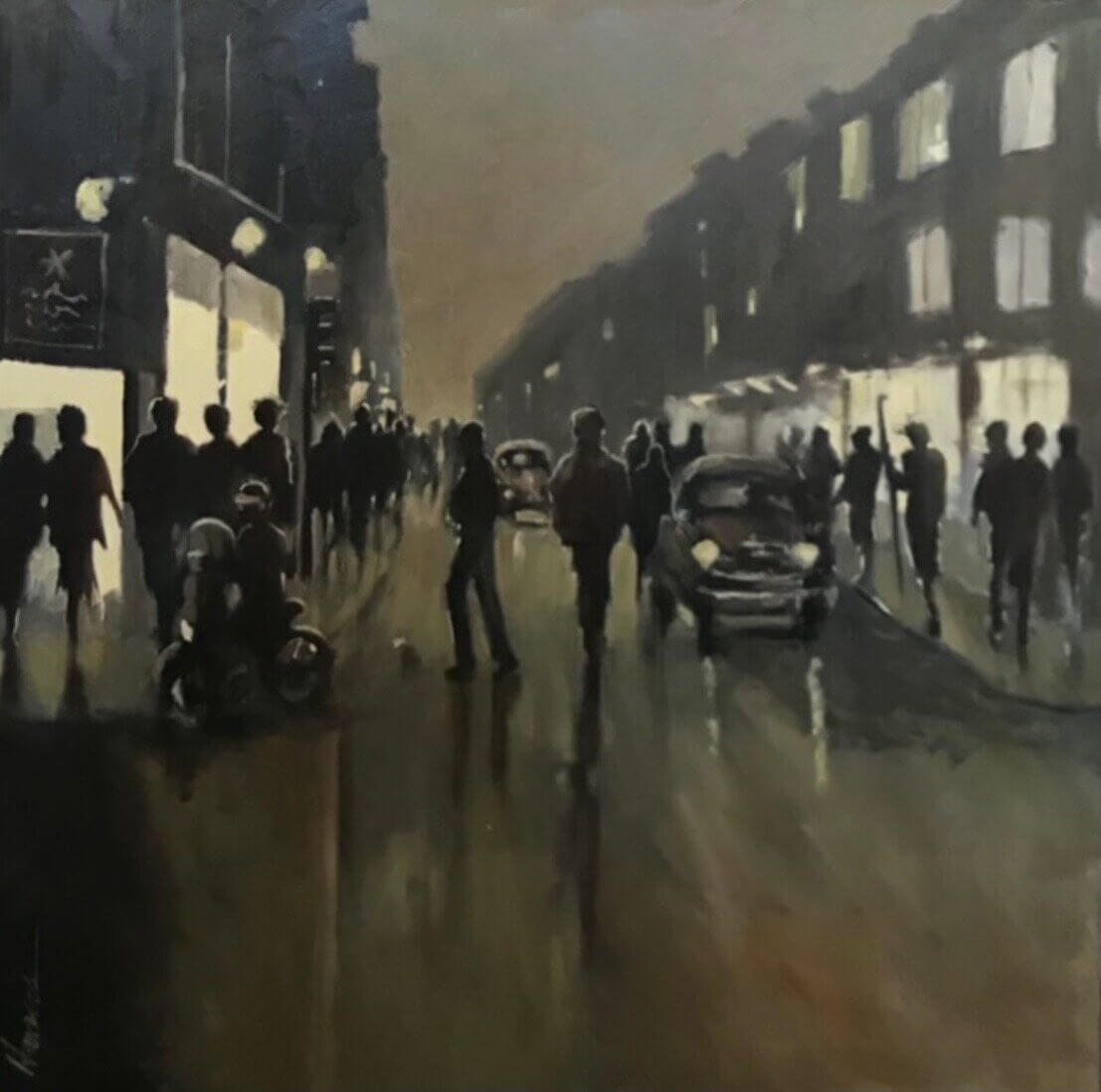 Urban Night Life by Betsy Havens at LePrince Galleries