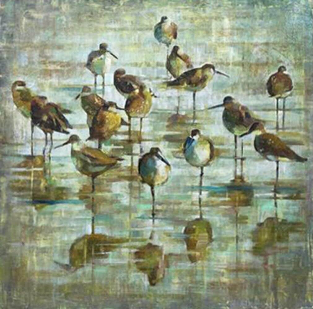 Long Talk on the Beach by Curt Butler at LePrince Galleries