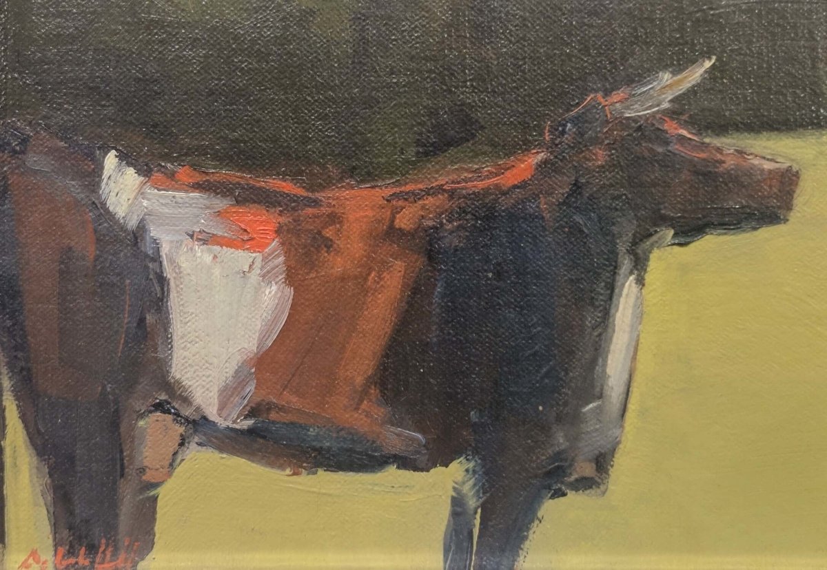 Cow by Deborah Hill at LePrince Galleries